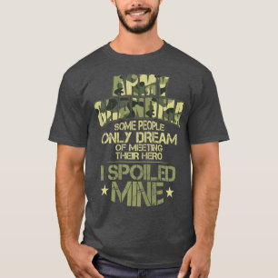Camiseta Abuela Del Ejército De Mujeres Para Una Orgullosa
