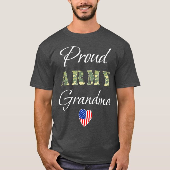 Camiseta Abuela Del Ejército: Soldado Abuelo Por Ejército O (Anverso)