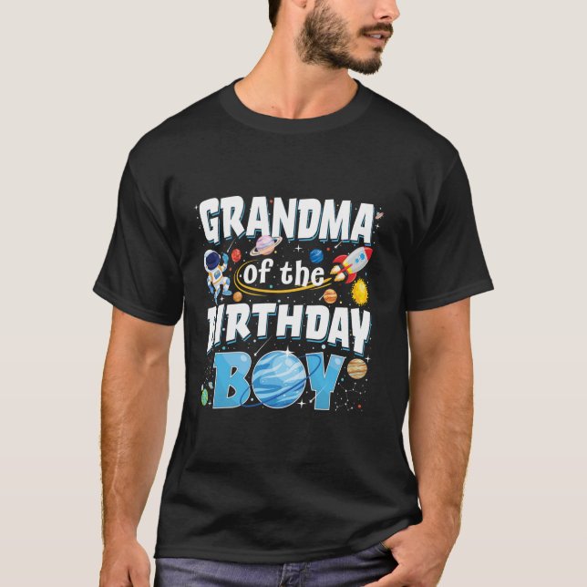 Camiseta Abuela Del Espacio Familiar Astronauta De Nacimien (Anverso)
