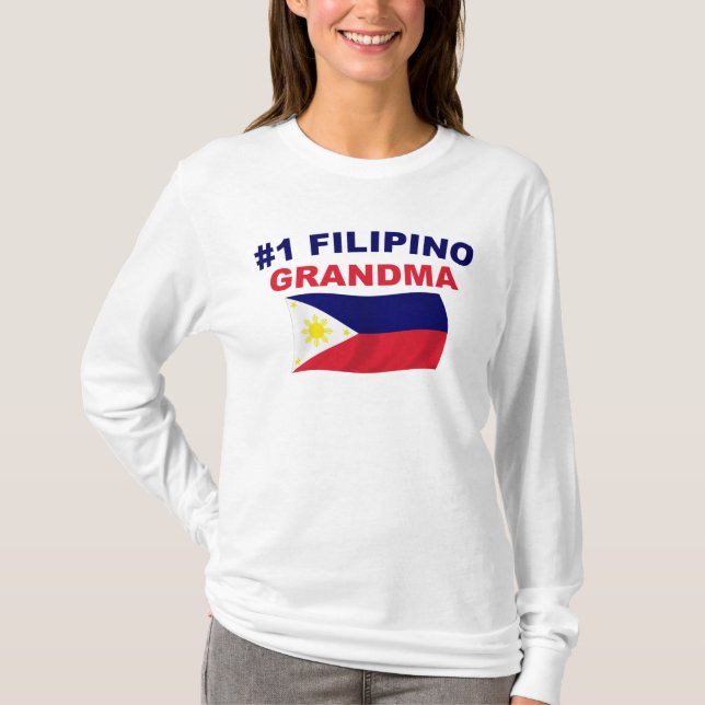 Camiseta Abuela del filipino #1 (Anverso)