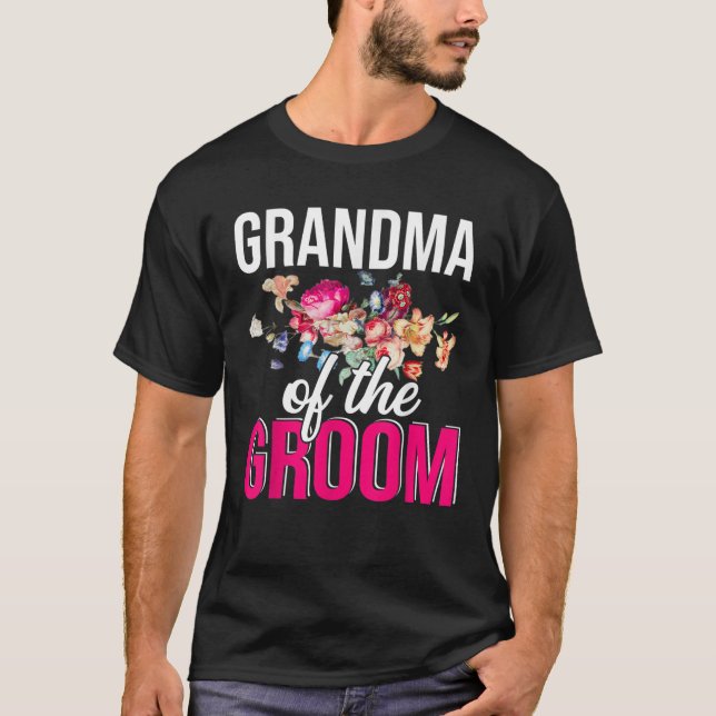 Camiseta Abuela del Groom Feliz Día de la Madre Boda Fa (Anverso)
