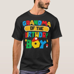Camiseta Abuela Del Juego De Niños De Cumpleaños Gaming Fam