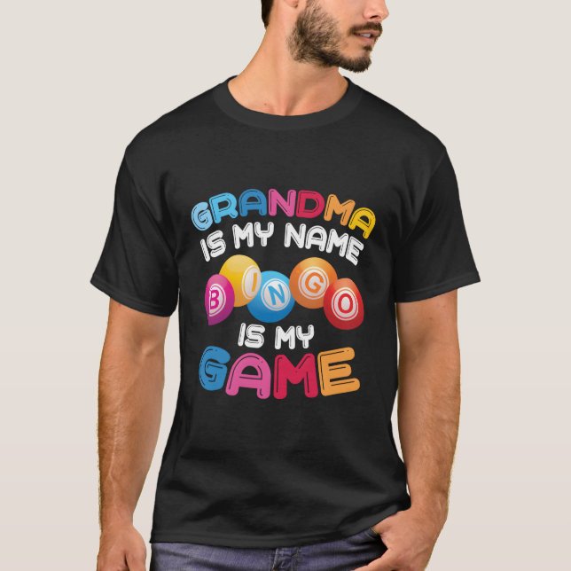 Camiseta Abuela del jugador de Bingo (Anverso)