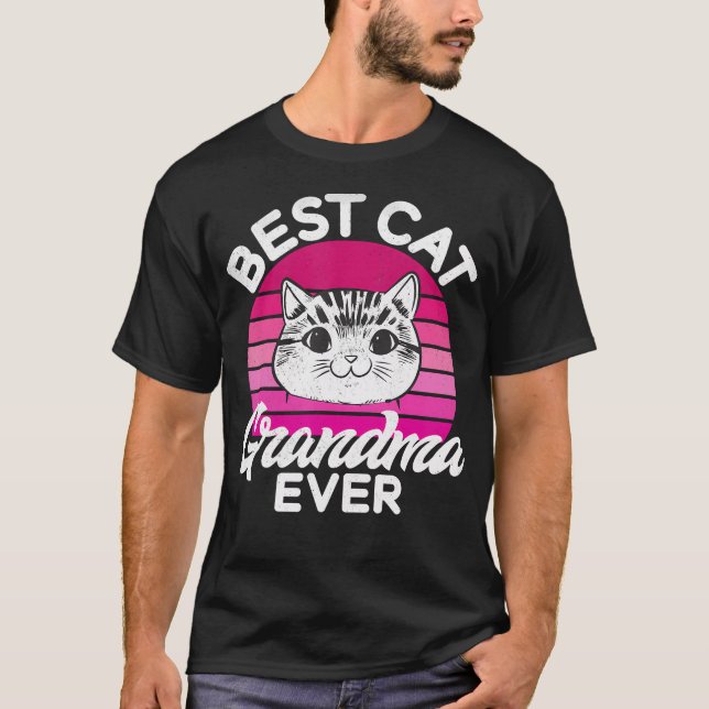 Camiseta Abuela del mejor gato de la historia (Anverso)