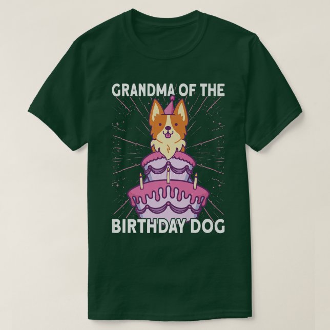 Camiseta Abuela Del Nacimiento Perro Corgi Dog-120 (Diseño del anverso)