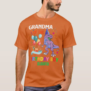 Camiseta Abuela del niño de cumpleaños Dinosaur Raptor Funn