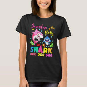 Camiseta Abuela Del Niño De Cumpleaños El Doo Azul Rosa De 
