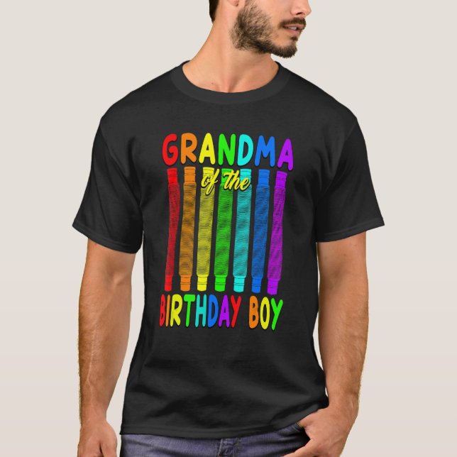 Camiseta Abuela del niño de cumpleaños en YouTube pop (Anverso)