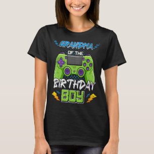 Camiseta Abuela Del Niño De Cumpleaños Feliz Video De Cumpl