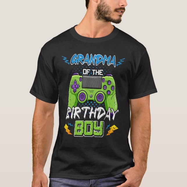 Camiseta Abuela Del Niño De Cumpleaños Feliz Video De Cumpl (Anverso)