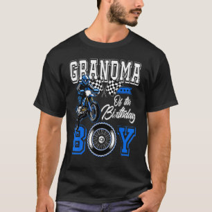 Camiseta Abuela del niño de cumpleaños moto sucia se metió