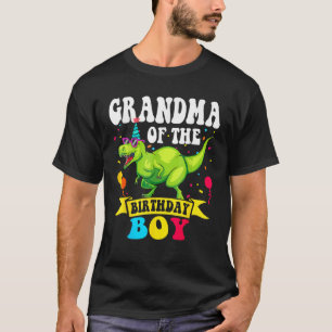 Camiseta Abuela del niño de cumpleaños T Rex RAWR Dinosaur 