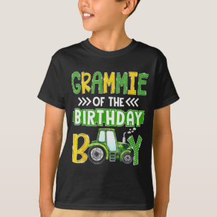 Camiseta Abuela del niño de cumpleaños tractores camiones d