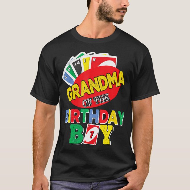 Camiseta Abuela Del Niño De Cumpleaños Uno Uno (Anverso)