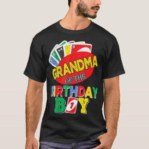 Camiseta Abuela Del Niño De Cumpleaños Uno Uno, Niño De Cum
