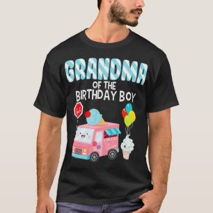 Camiseta Abuela Del Niño Nacimiento Helado Camión Bday P