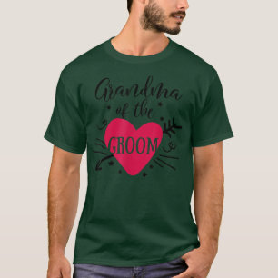 Camiseta Abuela Del Novio Corazón De Flecha Boda Y Despedid