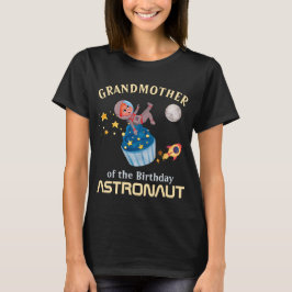 Camiseta Abuela Del Partido Familiar Astronauta De Cumpleañ