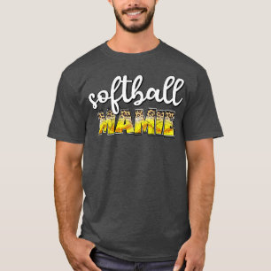 Camiseta Abuela del patrón de Cheetah Mamie de Softball o m