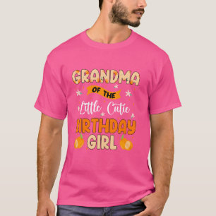 Camiseta Abuela del pequeño Chica de cumpleaños lindo sigue