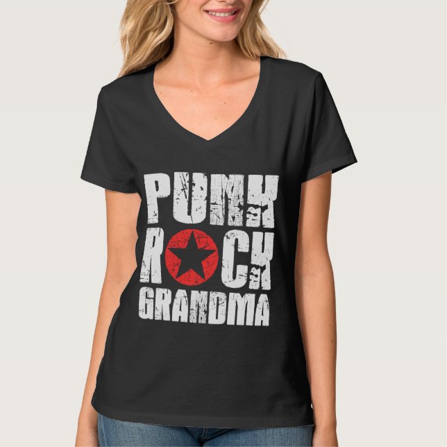 Camiseta Abuela del punk rock (Anverso)