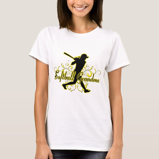 Camiseta Abuela del softball (silueta) .png (Anverso)
