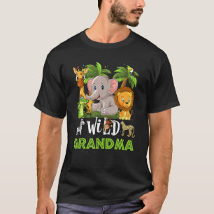 Camiseta Abuela Del Zoológico Salvaje Nacimiento Safari Jun