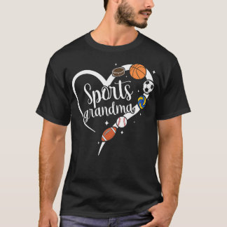 Camiseta Abuela Deportista Corazón Abuela Deportista Abuela