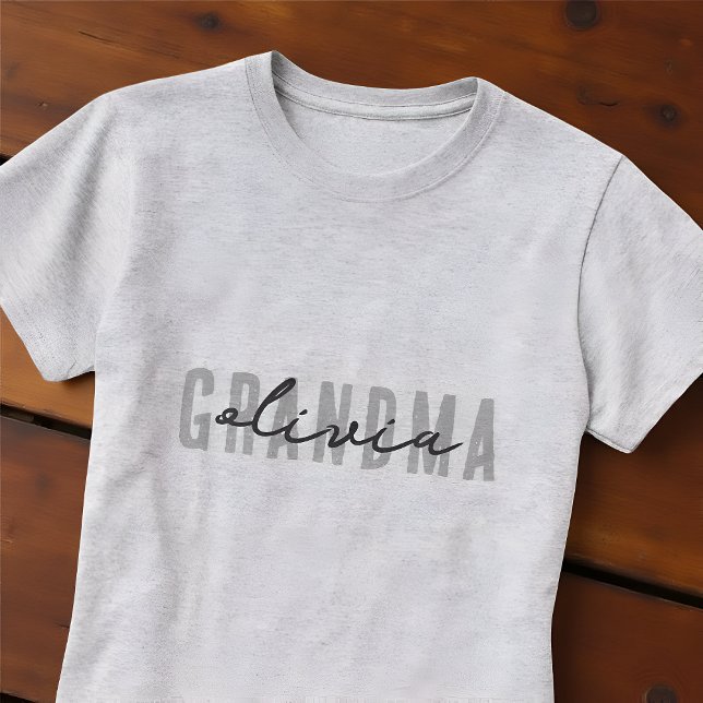 Camiseta Abuela desde el 20XX simple y moderno perrito (Subido por el creador)