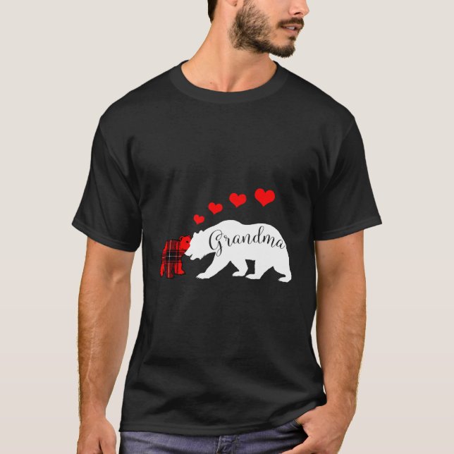 Camiseta Abuela Día de San Valentín de oso Hoodie Día de la (Anverso)