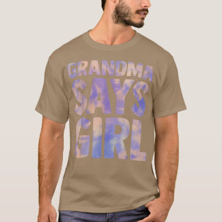 Camiseta abuela dice que el género chica revela el anuncio 