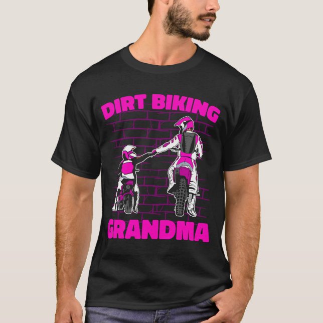 Camiseta Abuela Dirt Bike Mx Motocross Dirt Biking Gra (Anverso)