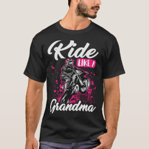 Camiseta Abuela Dirt Bike Mx Motocross Dirt Biking Gra