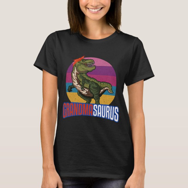 Camiseta Abuela divertida Abuela Saurus Rex Dinosaurio (Anverso)