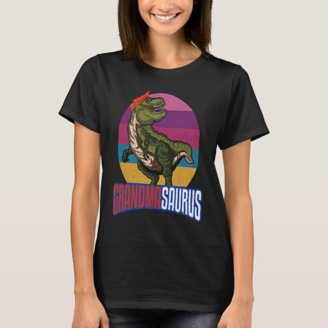 Camiseta Abuela divertida Abuela Saurus Rex Dinosaurio (Anverso)