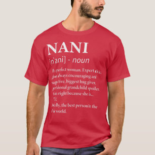 Camiseta Abuela divertida de la definición de Nani