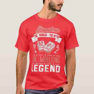 Camiseta Abuela divertida de Mahjong Abuela china 