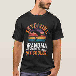 Camiseta Abuela divertida de paracaidismo como una abuela n