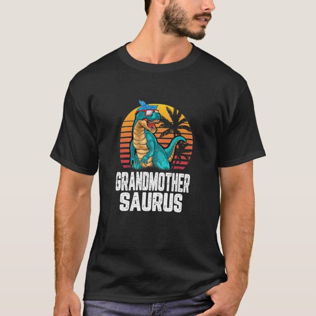 Camiseta Abuela divertida Saurus Dinosaur (Anverso)
