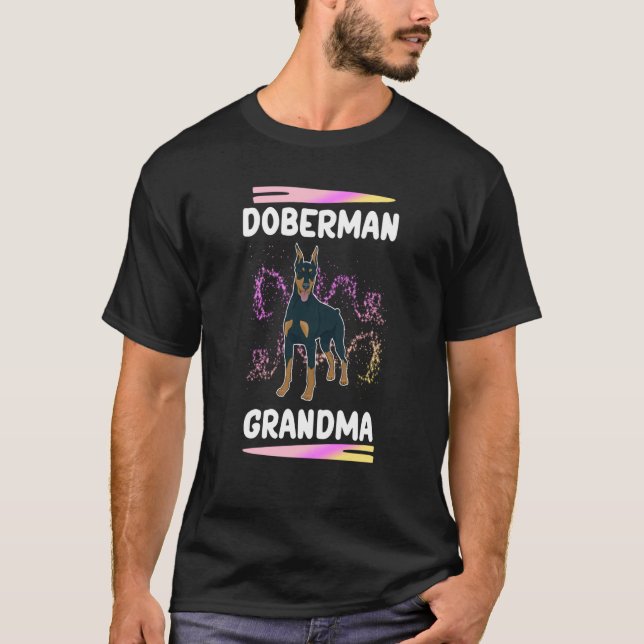 Camiseta Abuela Doberman Dueña de Perro Doberman (Anverso)