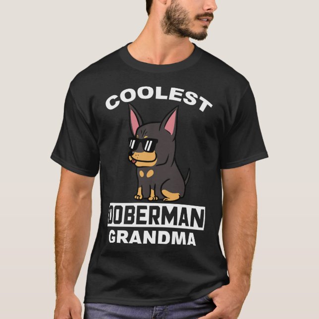 Camiseta Abuela Doberman más Coolest (Anverso)