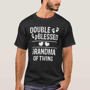 Camiseta Abuela Doble Bendita De Twins Vintage Retro