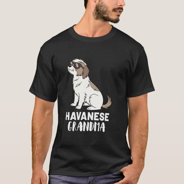 Camiseta Abuela dueña de perro Havanese (Anverso)