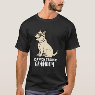 Camiseta Abuela dueña de perro Norwich Terrier