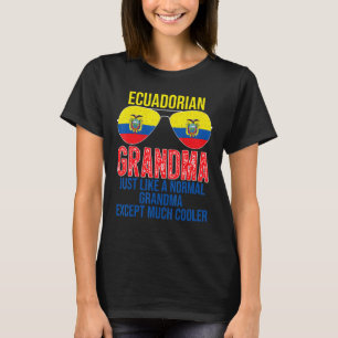 Camiseta Abuela ecuatoriana Bandera gafas de sol madre'