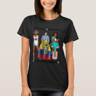 Camiseta Abuela ecuatoriana negra afro fuerte mujer Nan