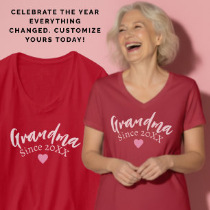 Camiseta Abuela Editable Año Nuevo Regalo de Abuela