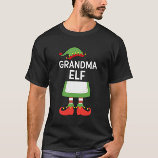 Camiseta Abuela Elf Cute Navidades familiares coincidentes 