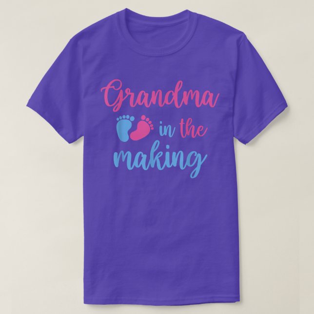 Camiseta Abuela En La Gran Invitación De Embarazo (Diseño del anverso)