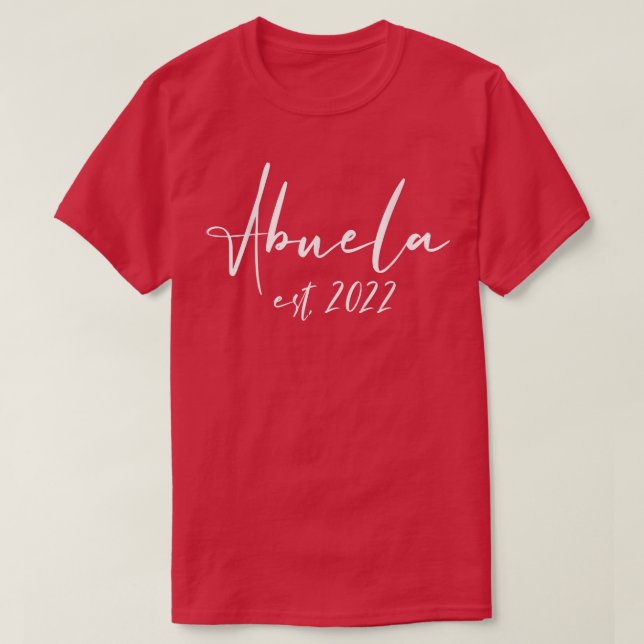 Camiseta Abuela Est 2022 Ideas para una Invitación de embar (Diseño del anverso)
